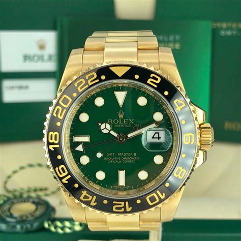 rolex gmt oro e verde